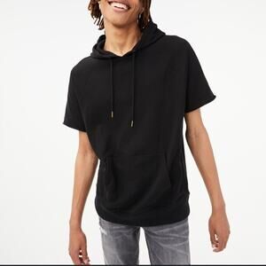 Aeropostale Men’s Black Short Sleeve Hoodie size Medium